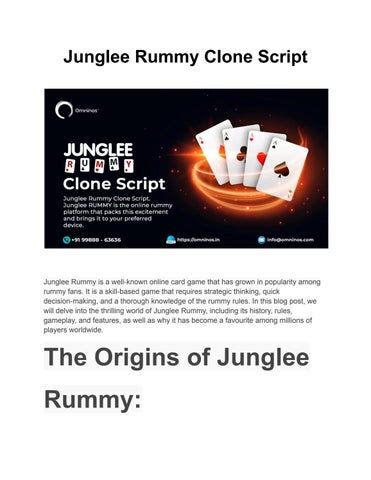 create junglee rummy clone